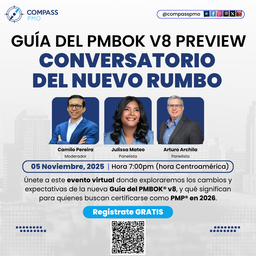 Guía del PMBOK v8 Preview — Conversatorio del Nuevo Rumbo